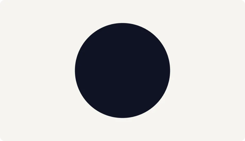 A filled dark dot